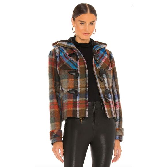 Veronica Beard Ianna Duffel Plaid Coat size 4 - Picture 8 of 8